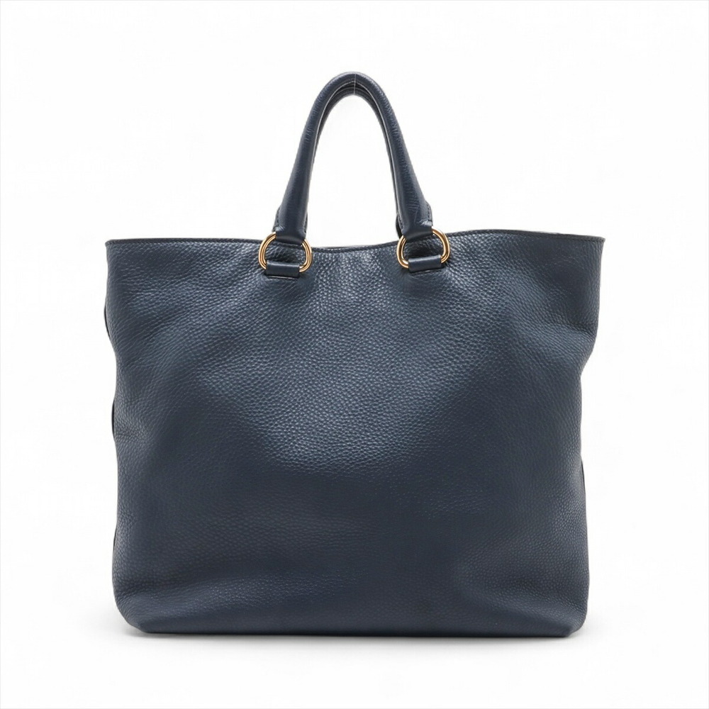 Prada Vitello Leather Blue Handbag Dino